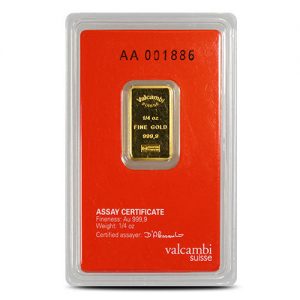 1/4 oz Gold Bar Circulated