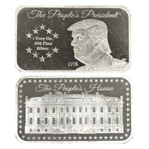 1 oz Trump Silver Bar Sheet (Sealed) (10 Pcs.)