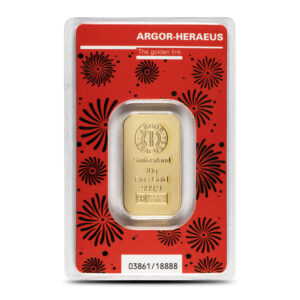 2024 10 Gram Lunar Series Year of the Dragon Gold Bar - Argor-Heraeus