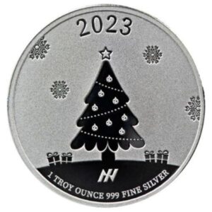 2023 Merry Christmas 1 Oz Silver Round Monster Box (500 Pcs) - Asahi Refining