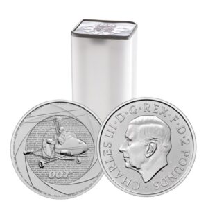 2024 1 oz James Bond of the 1960s Silver Coin Tube (25 Pcs ) - The Royal Mint