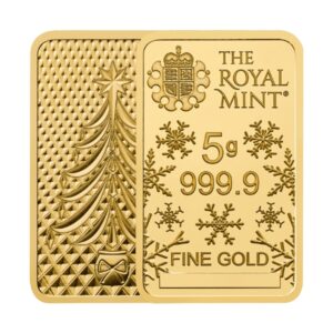 5 Gram Gold Holiday Bar (Inc. Assay Card) - Royal Mint UK