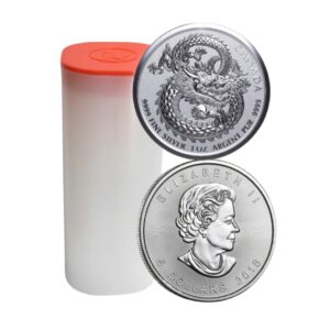 2018 1 Oz Pure Silver High Relief Lucky Dragon Coin Tube (25 Pcs) – Royal Canadian Mint