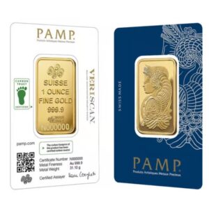 1 oz Lady Fortuna Carbon Neutral Gold Bar (Inc. Assay Card) - PAMP Suisse