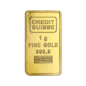 1 gram Gold Bar (Unsealed) (Circulated) - Credit Suisse