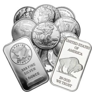 1 oz Silver Round/Bars (Random Mint & Design) (Circulated)