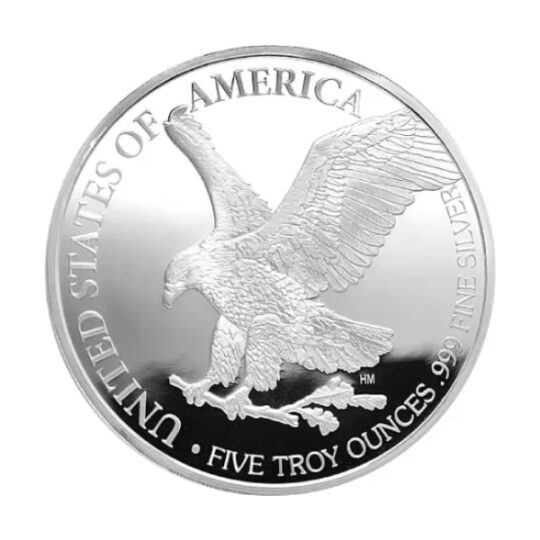 5 oz Silver Eagle Round - Highland Mint