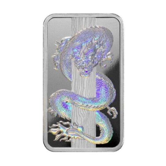 2024 50 gram Silver Dragon Hologram Bar (Inc Assay Card) – Pamp Suisse