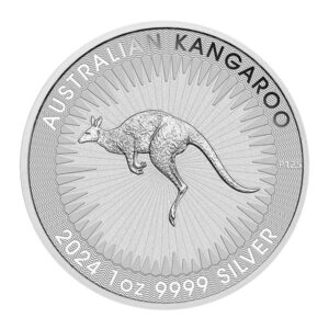 2024 1 Oz Silver Kangaroo Coin Tube (25 Pcs) - Perth Mint
