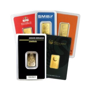 5 Gram Gold Bar (Inc. Assay Card) (Circulated) - Various Brands