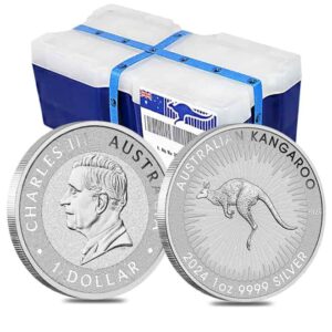 2024 1 Oz Silver Kangaroo Coin Monster Box (250 Pcs) - Perth Mint