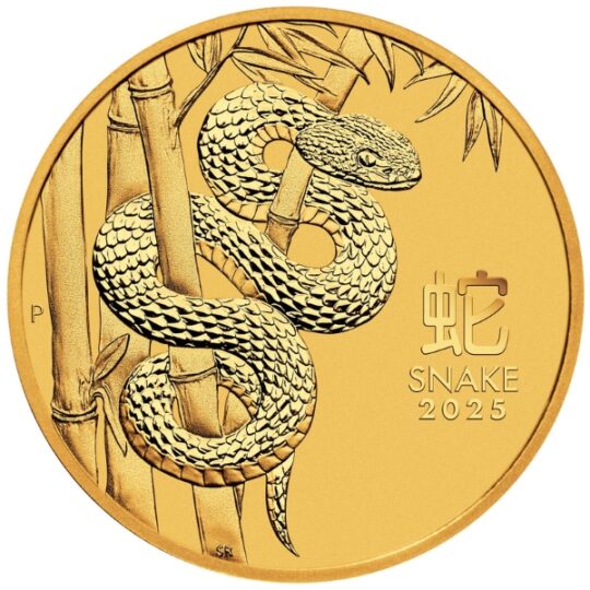 2025 1 oz Lunar Year of Snake Gold Coin(Inc. Capsule)