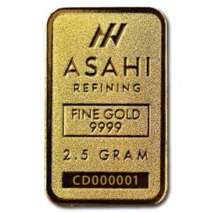 2.5 Gram Diwali Lakshmi Gold Bar - Asahi Refining