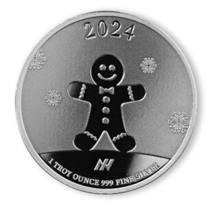 2024 Happy Holidays 1oz Silver Round - Asahi Refining