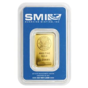 10 gram Sunshine mint gold bar