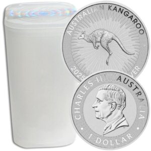 2025 1 Oz Silver Kangaroo Coin Tube (25 Pcs) – Perth Mint