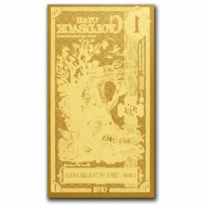 Utah 1 Goldback 1/1000 oz Aurum Gold Foil Note (24k)