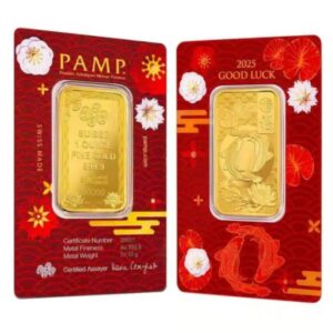 2025 1 Oz Gold Good Luck Bar (Inc. Assay) – PAMP Suisse